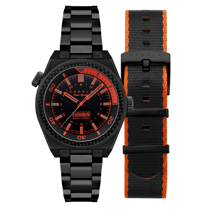 COSWORTH COSTIN MECA-QUARTZ LIMITED EDITION BLACK / STAINLESS STEEL | Black Dial