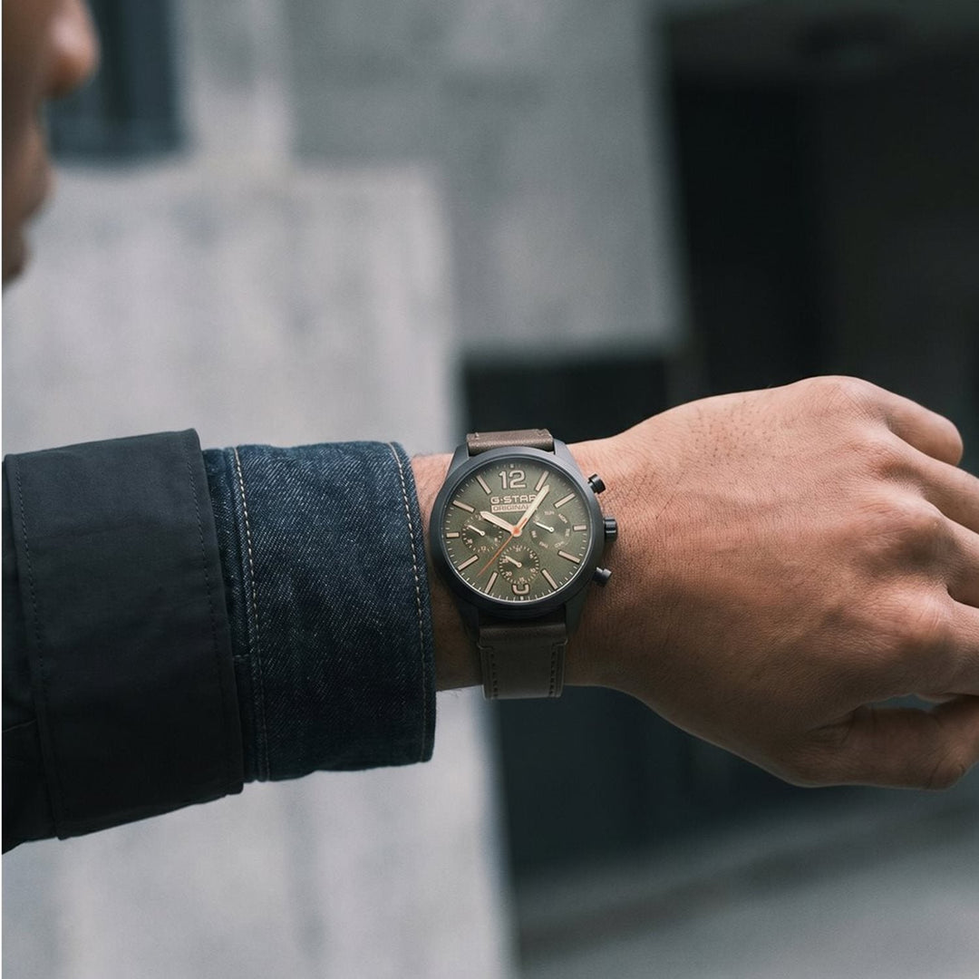 Originals Olive Green Dial / Brown Leather Strap Olive Green Dial