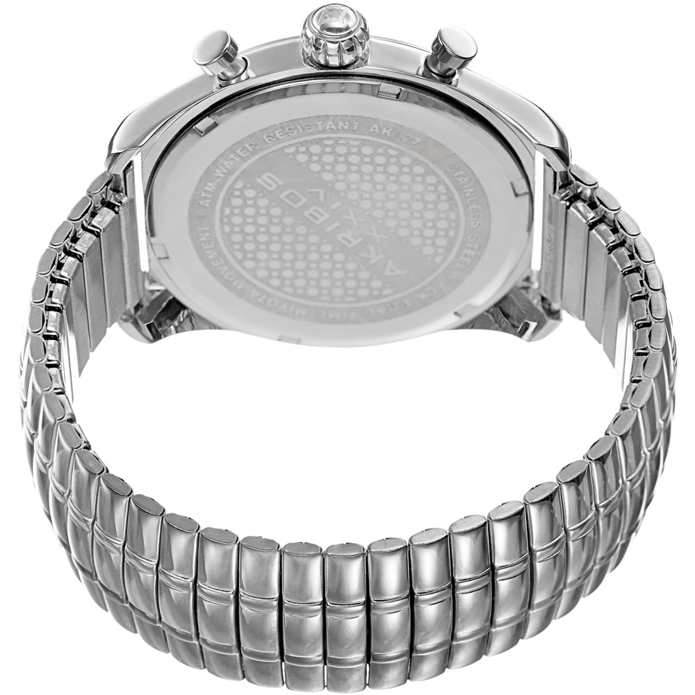 AK827SS-Casual Silver/Stainless Steel | Silver Dial
