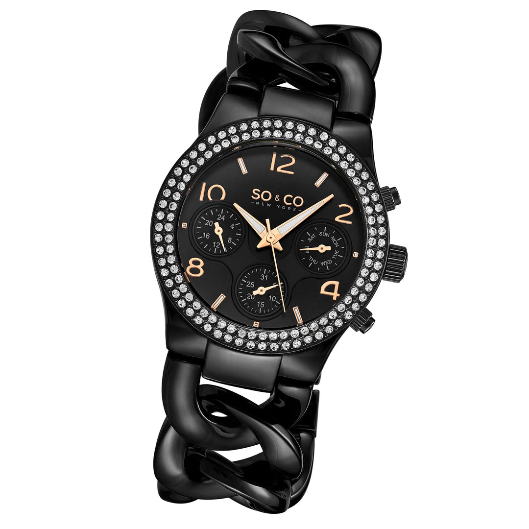 Chelsea- 5013a.8 Black/Stainless Steel | Black Dial