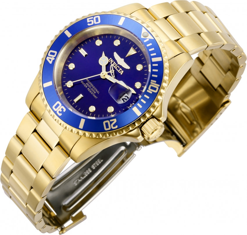 Pro Diver Blue Dial / Gold-Tone Stainless Steel Bracelet Blue Dial