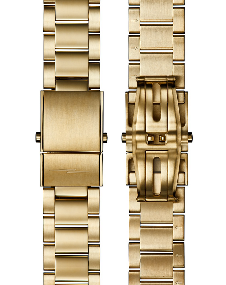 Watch: Canfield Sport 40mm, Gold Bracelet Silver Dial