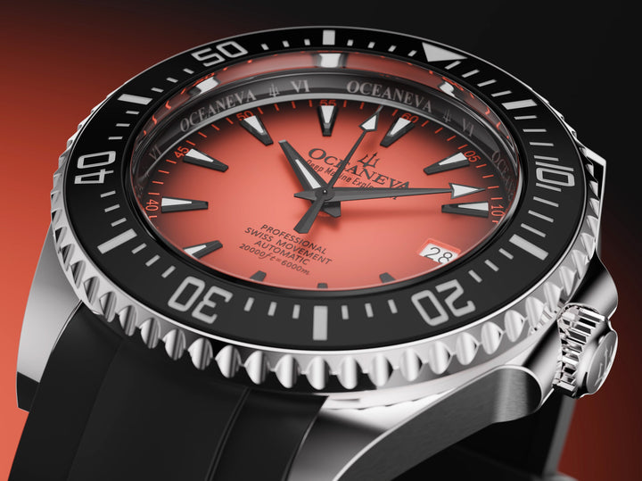 Oceaneva Deep Marine Explorer VI 6000M - Coral Titanium Automatic 6000m/CoralBur