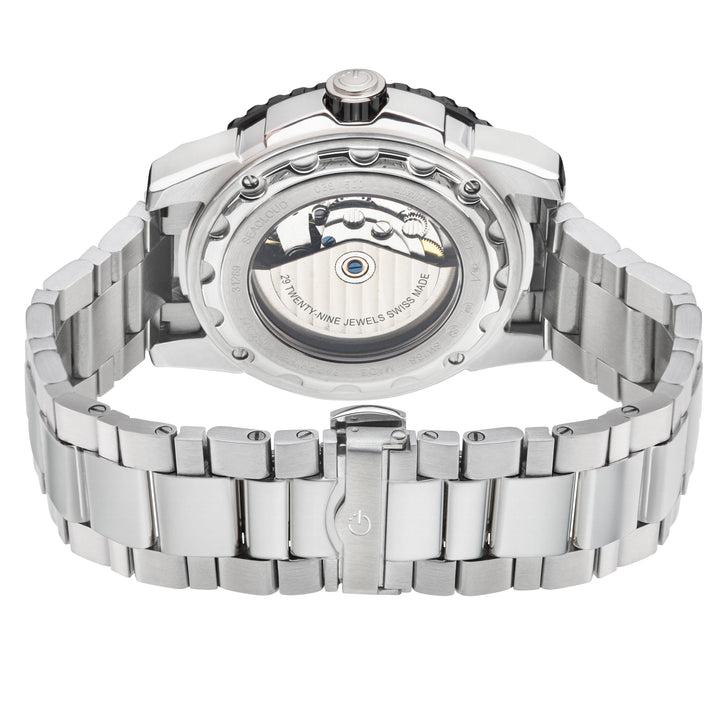 Seacloud Gevril Stainless Steel Blue Dial Luminous Hands Swiss Made Automatic Br