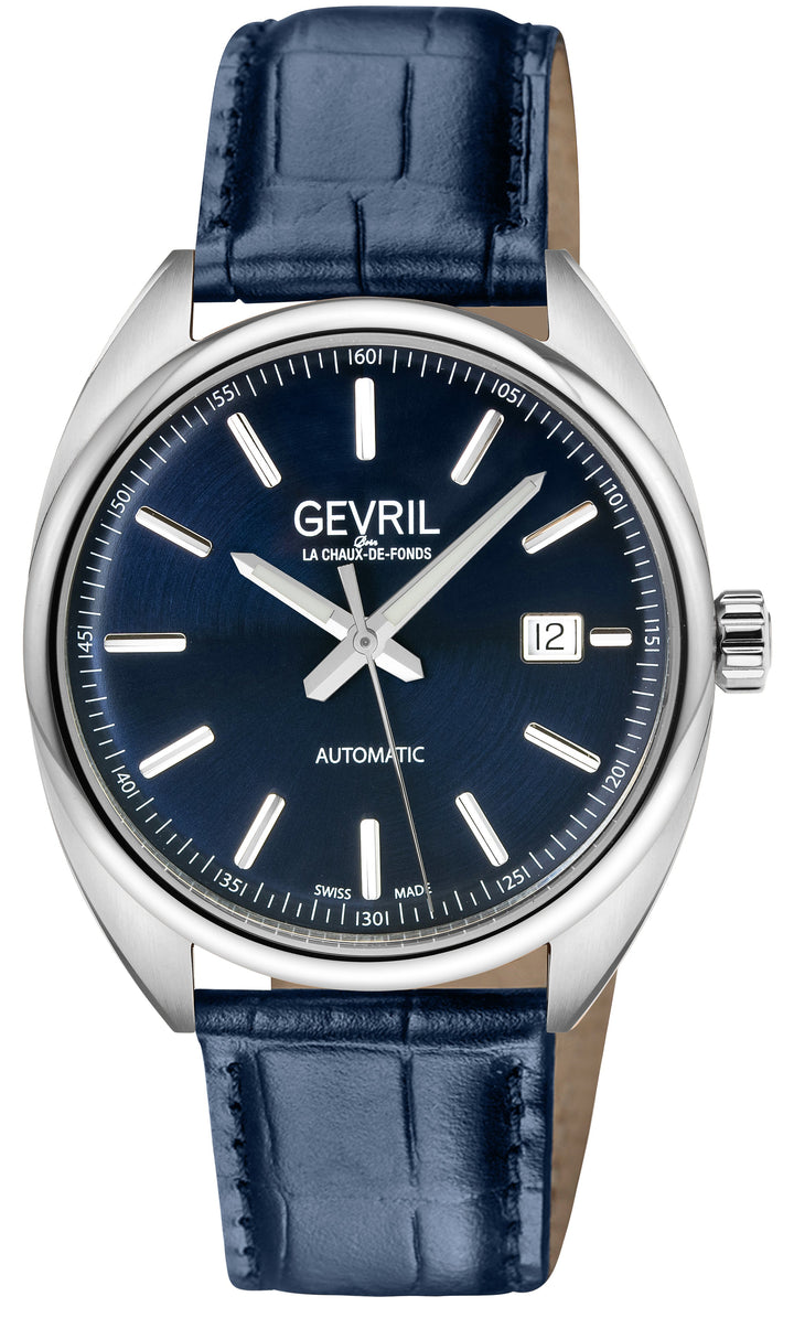 Five Points Gevril Selita SW200 Swiss Made Five Points Watch Italian Blue Leathe