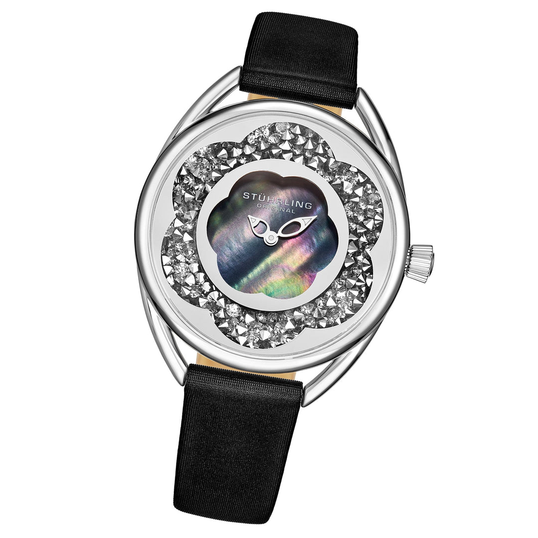 Symphony-995.02 Black Leather | Blue Dial