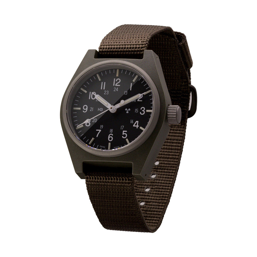 General Purpose Quartz Black Sterile/Nylon Matte Black Dial