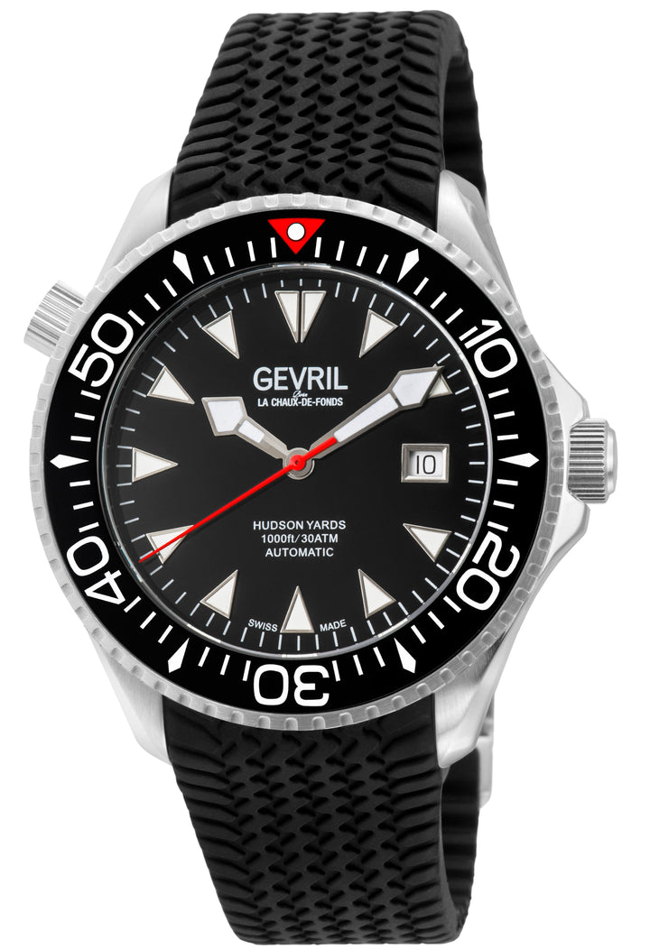 Hudson Yards Chronograph Swiss Made SW200 ceramic rotating bezel helium valve, R