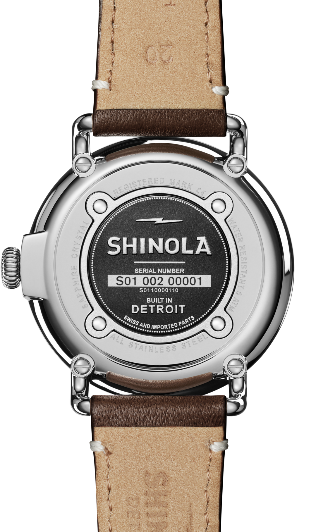Runwell Watch Cream Dial / Brown Leather Strap