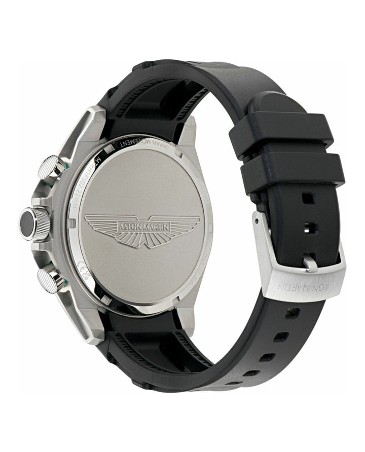 HLC Stainless Steel/Green/Black Silicone Strap Green Dial