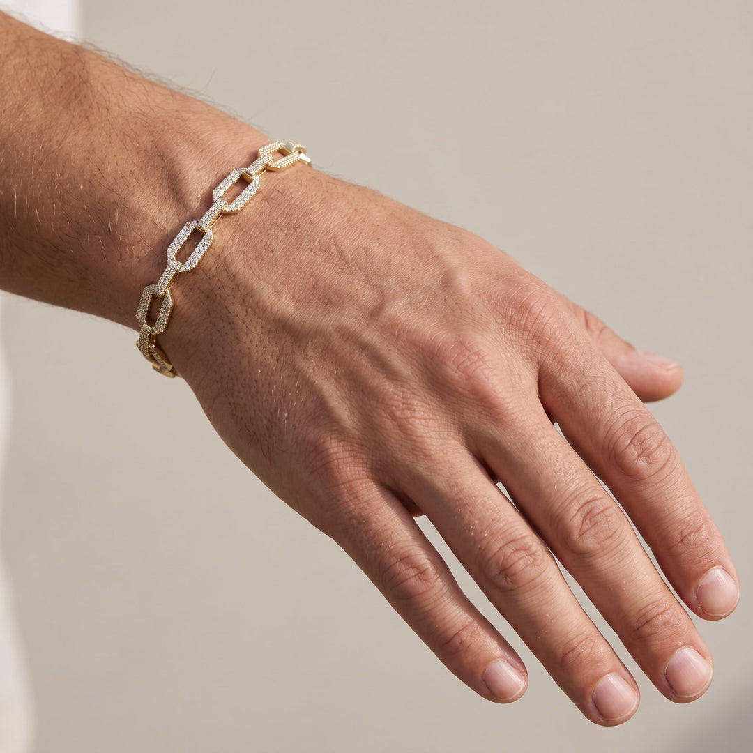 Lab Grown Diamond Paperclip Bracelet