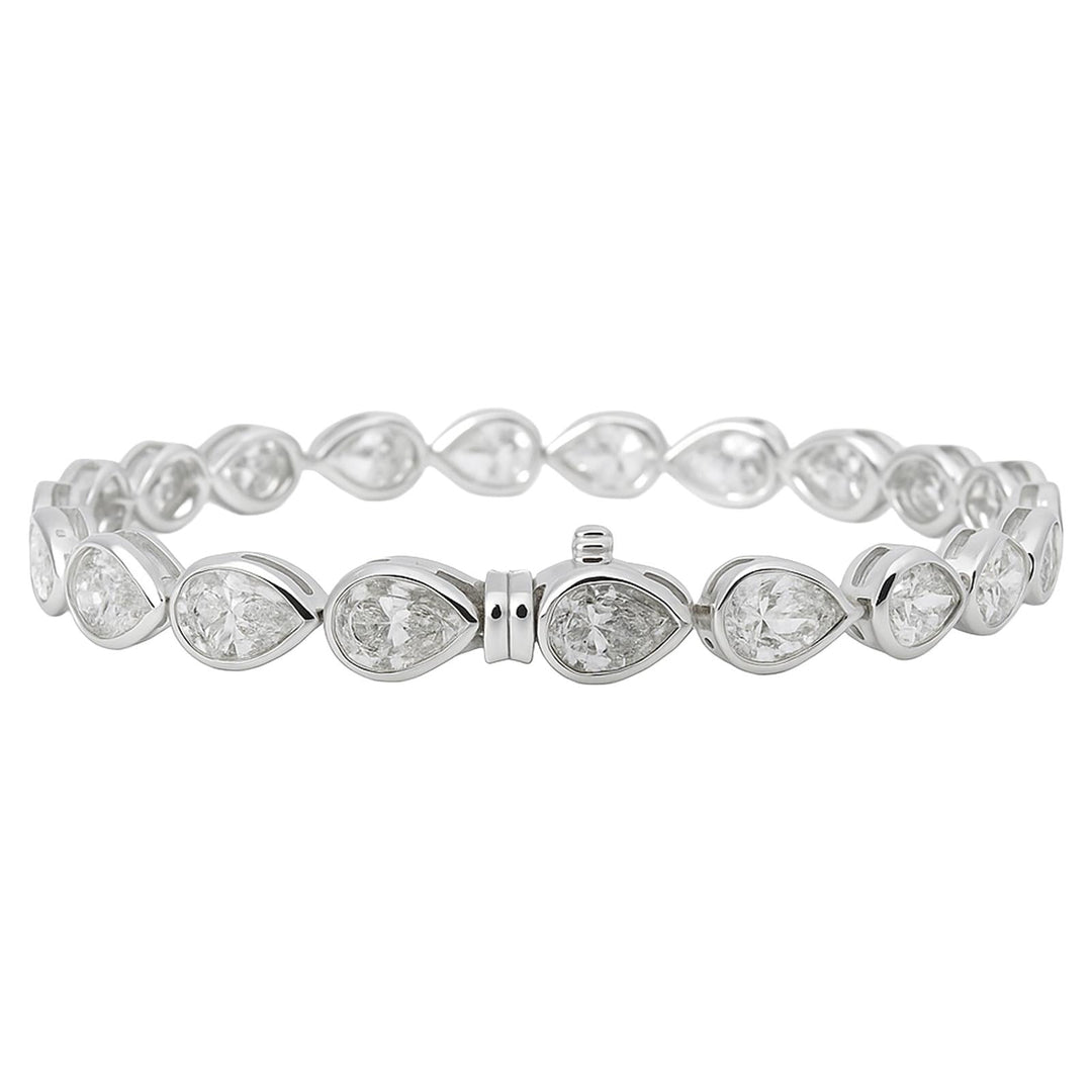 Pear Diamond Teardrop Bracelet
