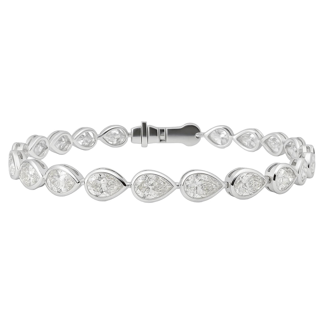 Pear Diamond Teardrop Bracelet