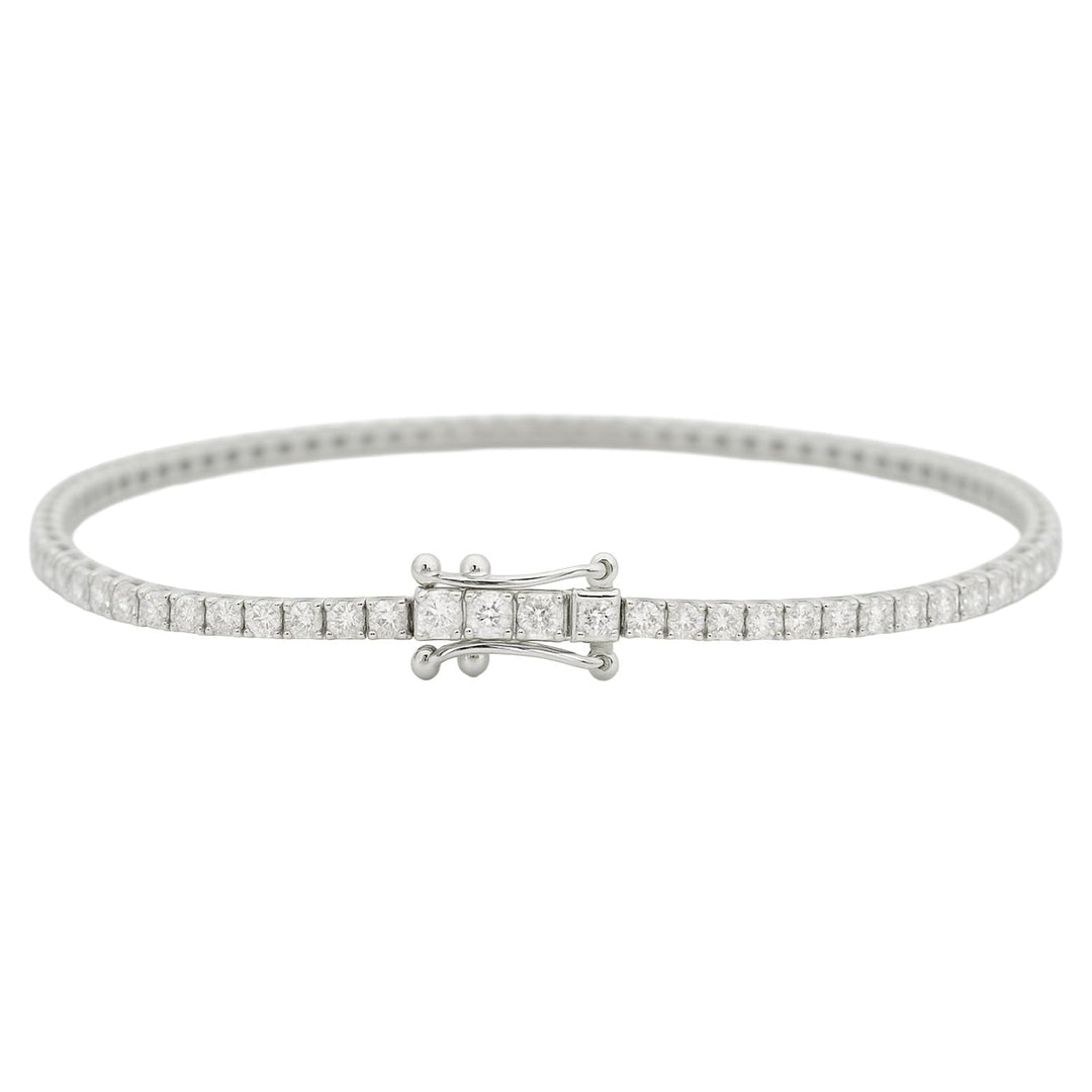 Round Classic Diamond Tennis Bracelet