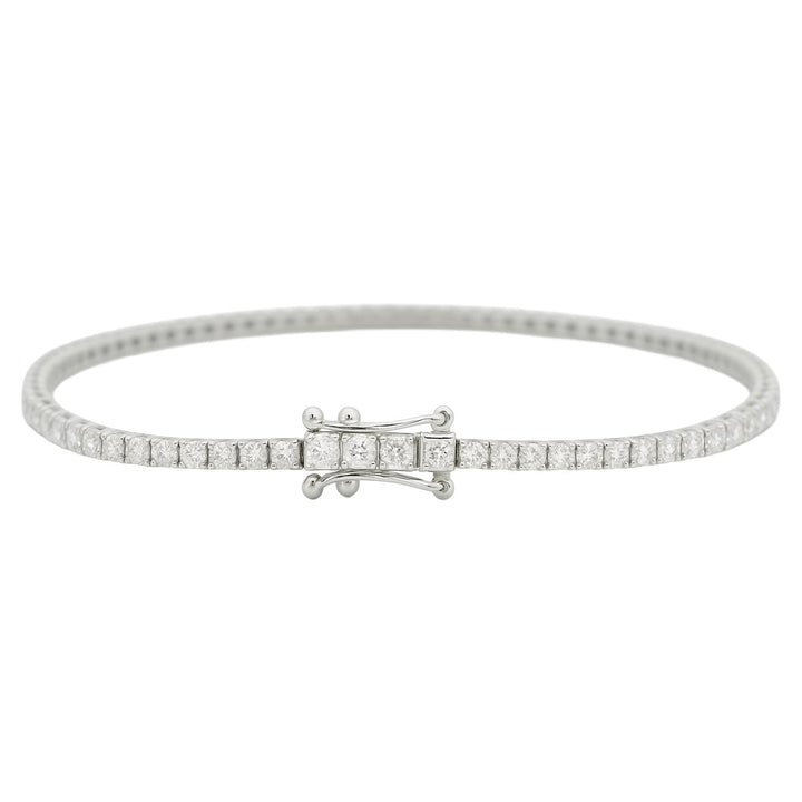 Round Classic Diamond Tennis Bracelet
