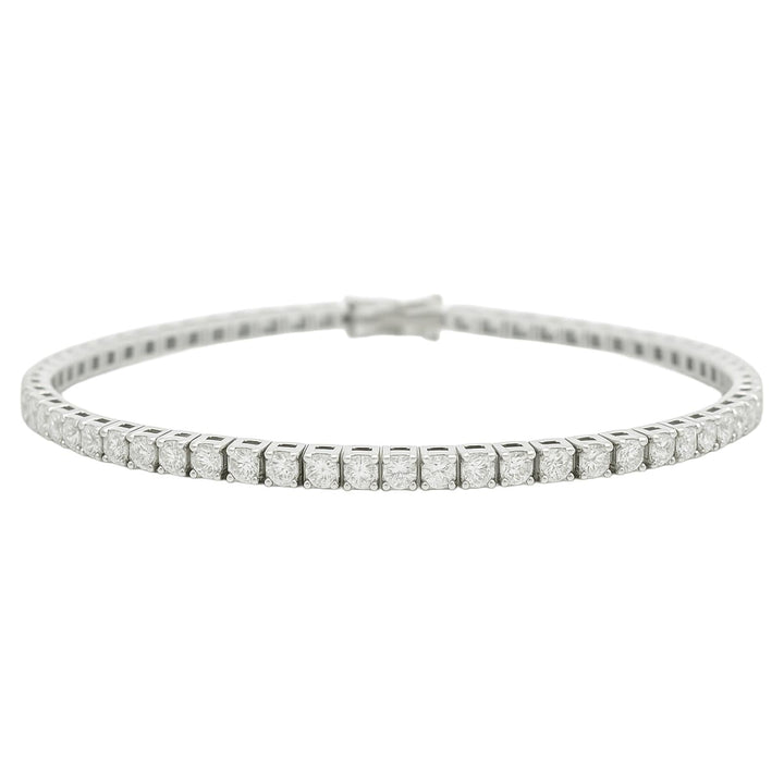 Round Classic Diamond Tennis Bracelet