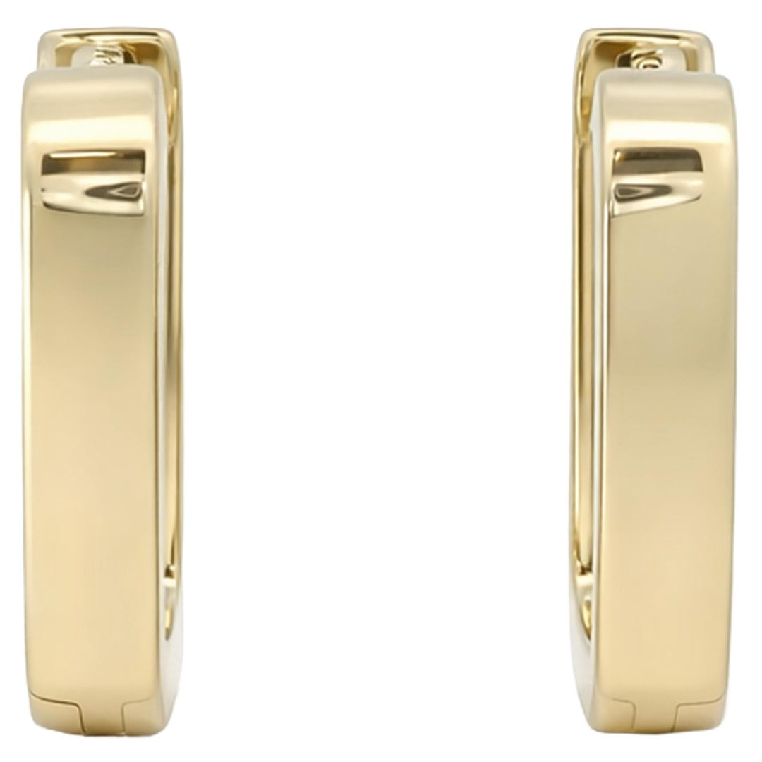 Sapphire & Diamond Channel Huggie Earrings