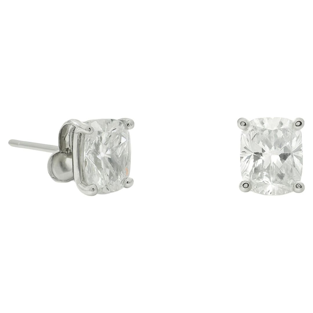 Cushion Diamond Stud Earrings