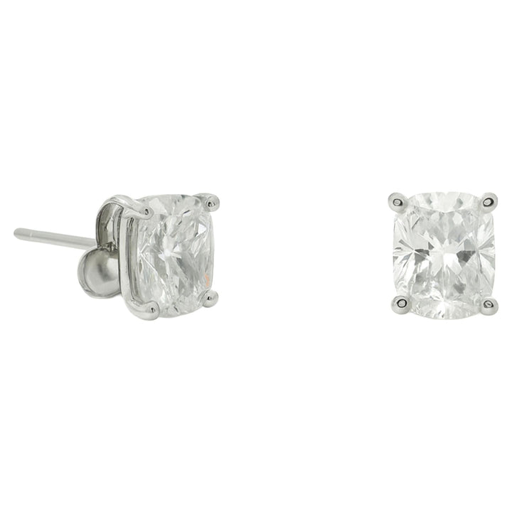 Cushion Diamond Stud Earrings