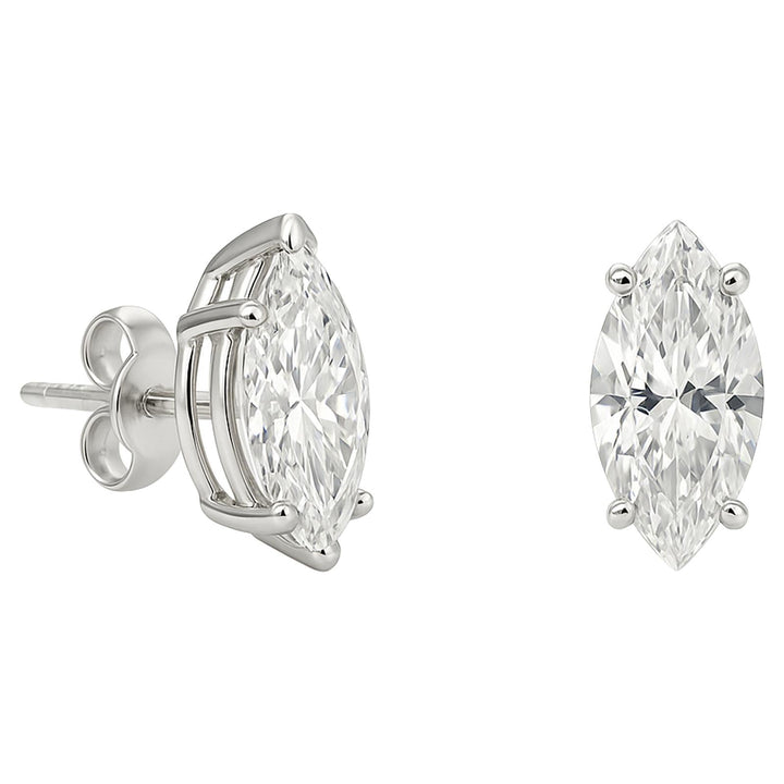 Marquise Diamond Stud Earrings