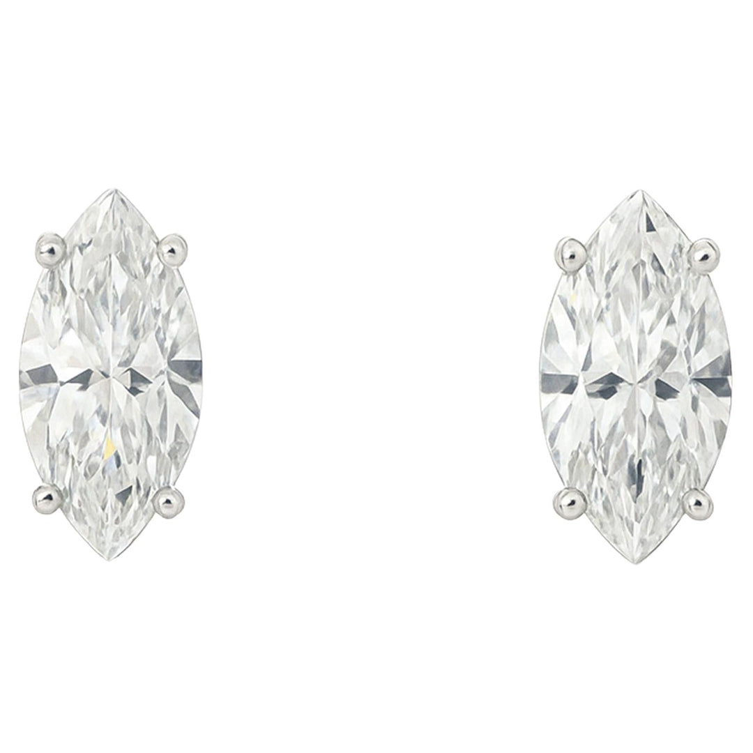 Marquise Diamond Stud Earrings