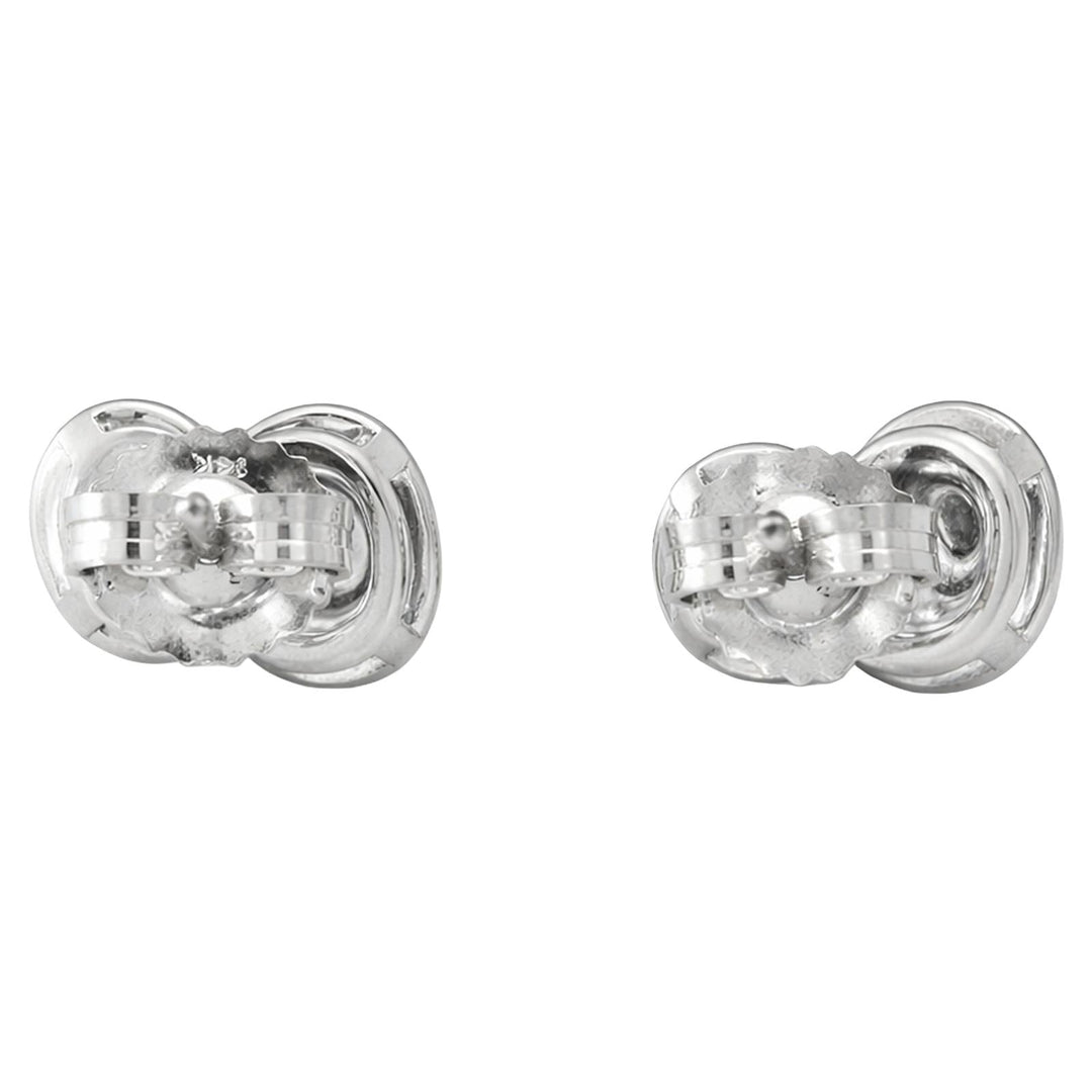 Twin Oval Diamond Stud Earrings