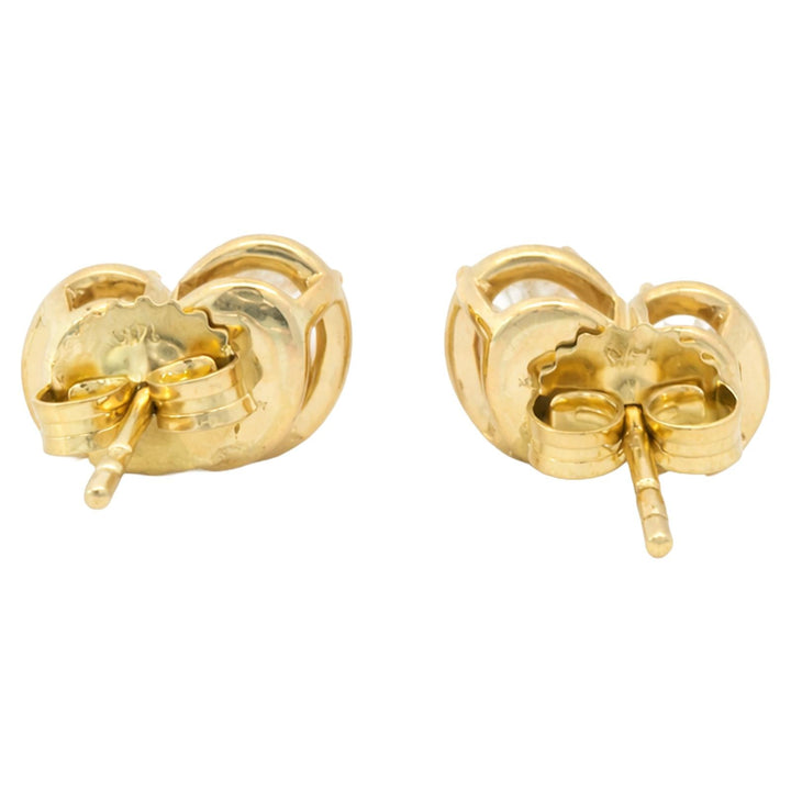 Twin Oval Diamond Stud Earrings