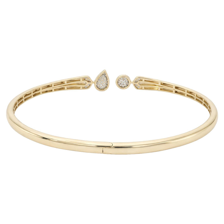 Beaded Diamond Open Cuff