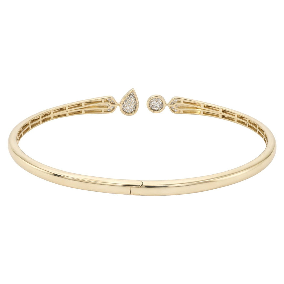 Beaded Diamond Open Cuff