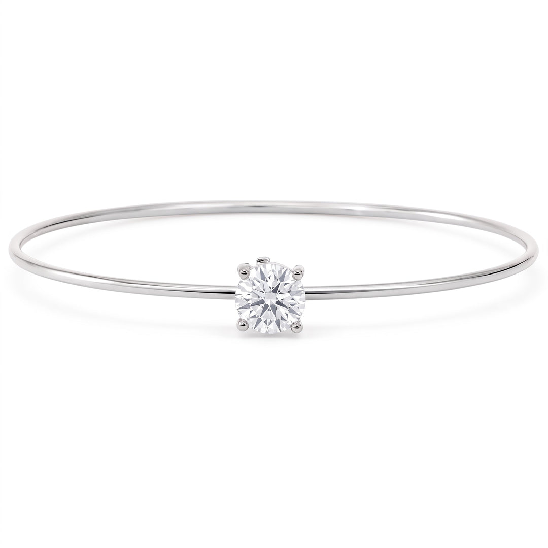 Lab Grown Diamond Solitaire Bangle