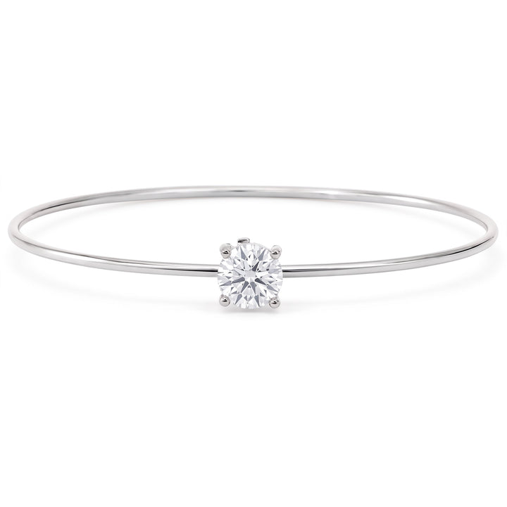 Lab Grown Diamond Solitaire Bangle