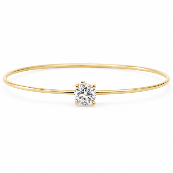 Lab Grown Diamond Solitaire Bangle