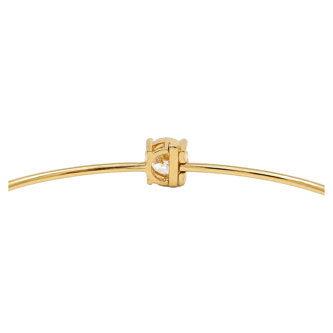 Round Diamond Solitaire Bangle