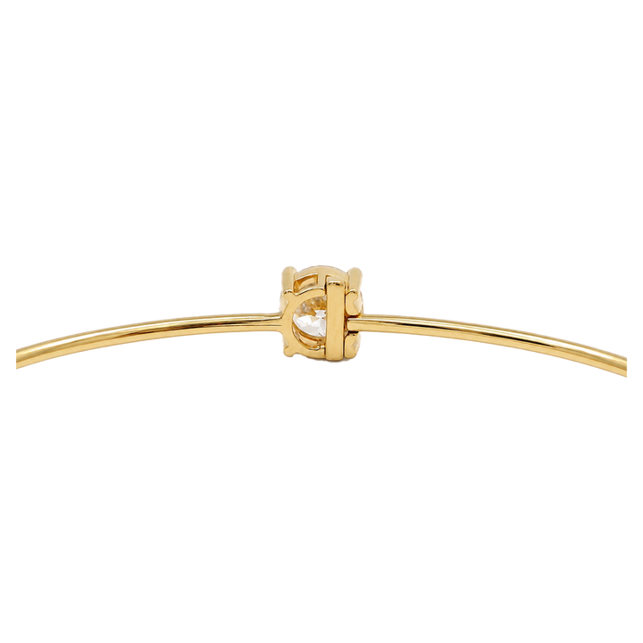 Round Diamond Solitaire Bangle