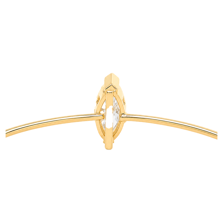 North-South Marquise Diamond Solitaire Bangle