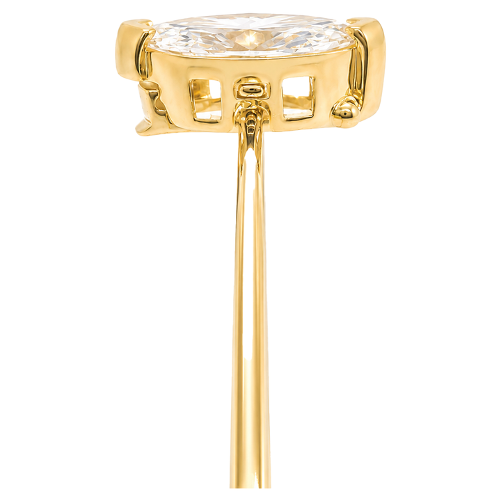 North-South Marquise Diamond Solitaire Bangle