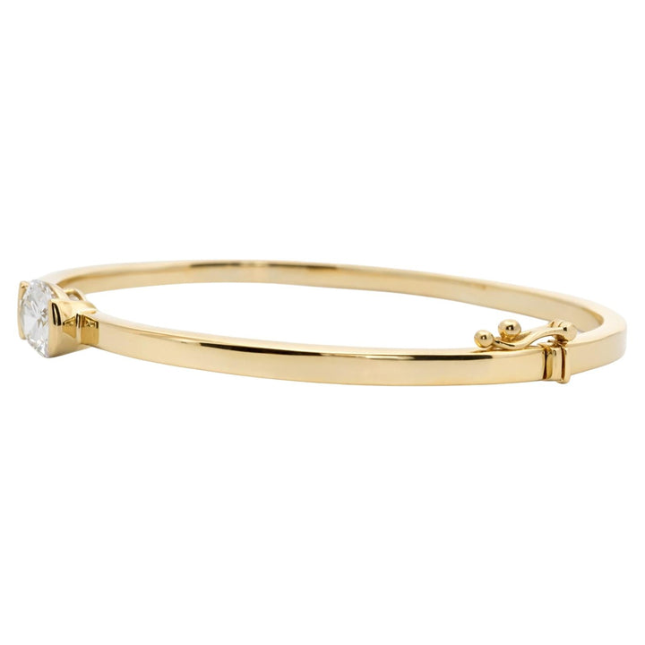 Oval Diamond Bangle