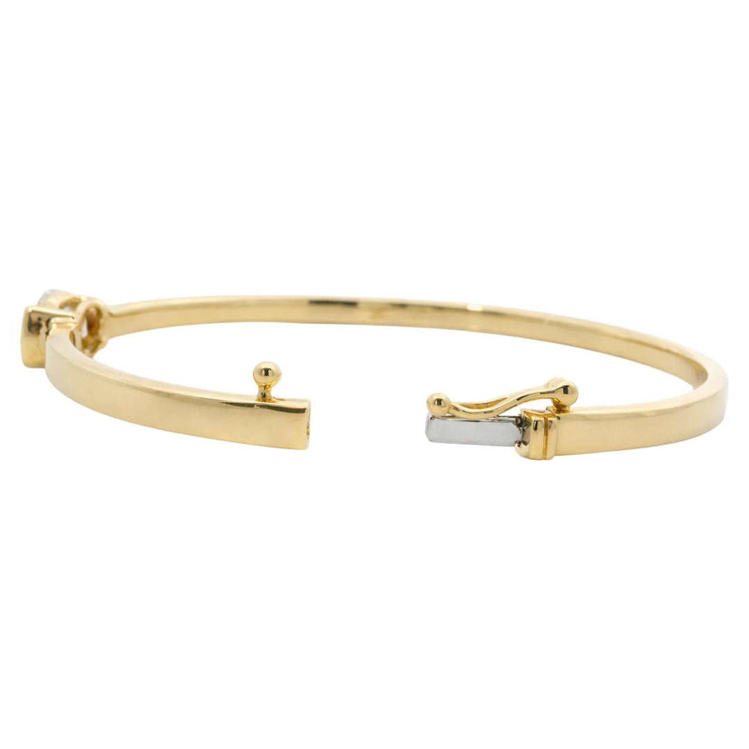 Oval Diamond Bangle