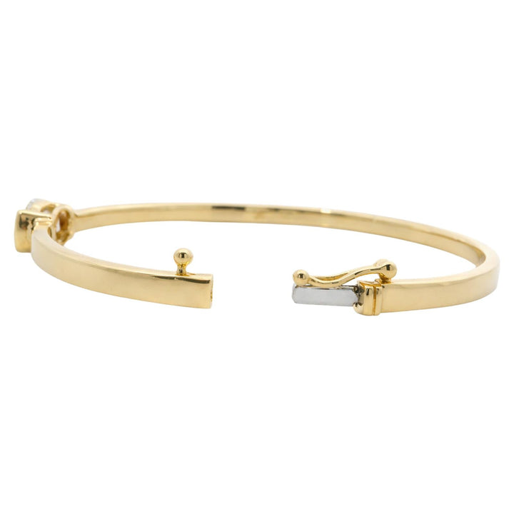 Oval Diamond Bangle