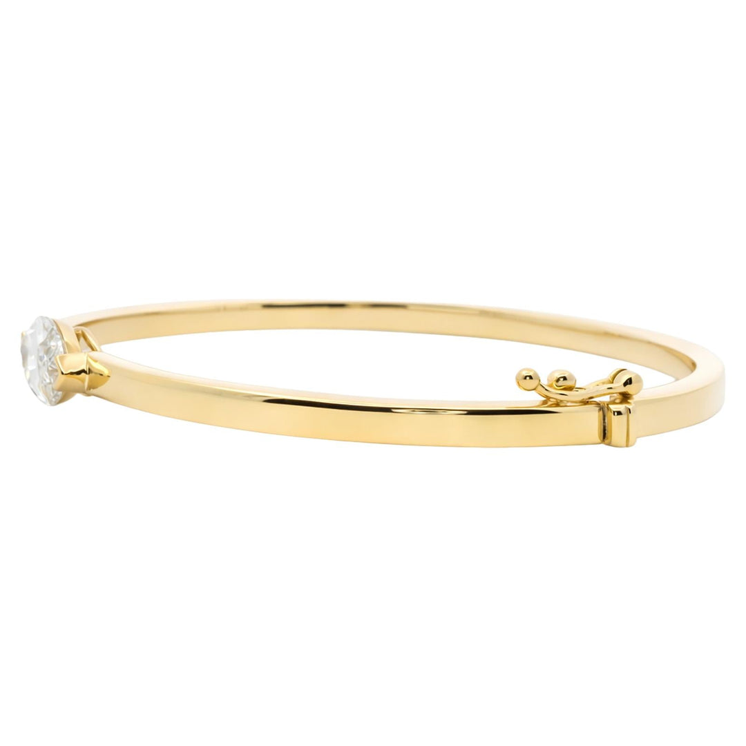 Marquise Diamond Bangle Bracelet