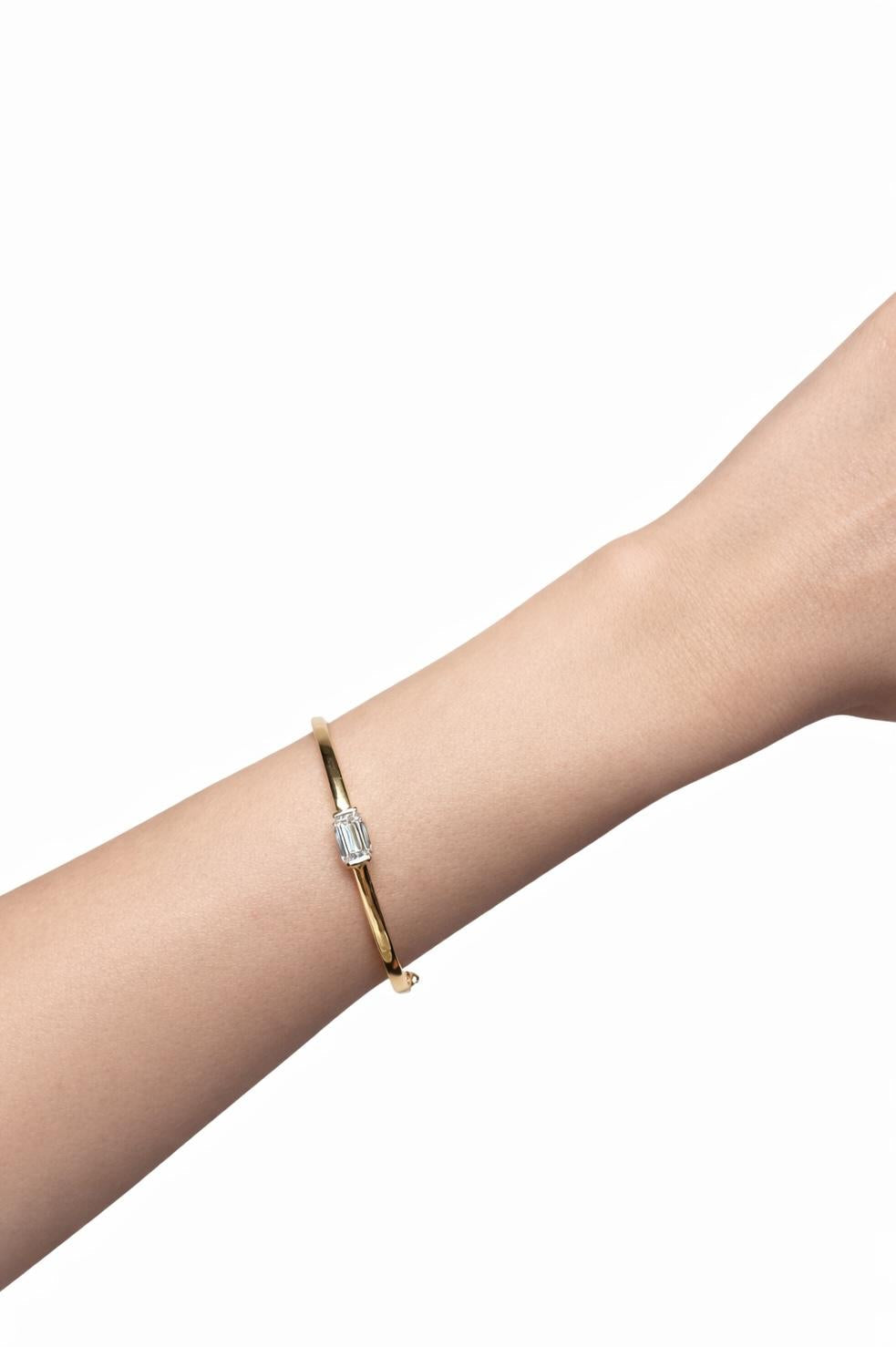 Emerald Diamond Bangle