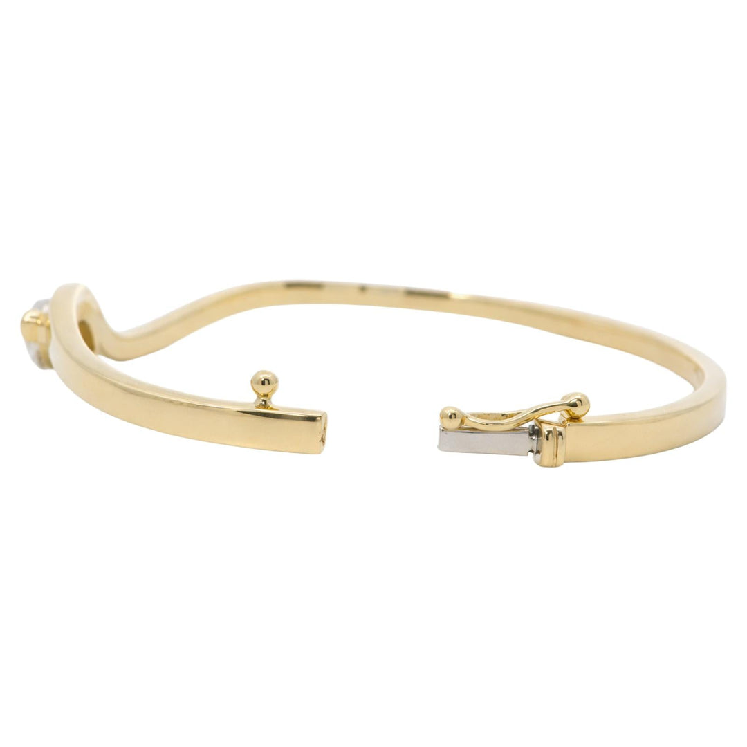 Marquise Diamond Wave Bangle