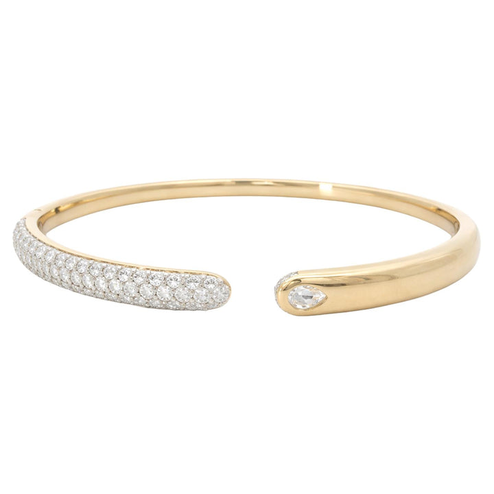 Beaded Diamond Open Cuff