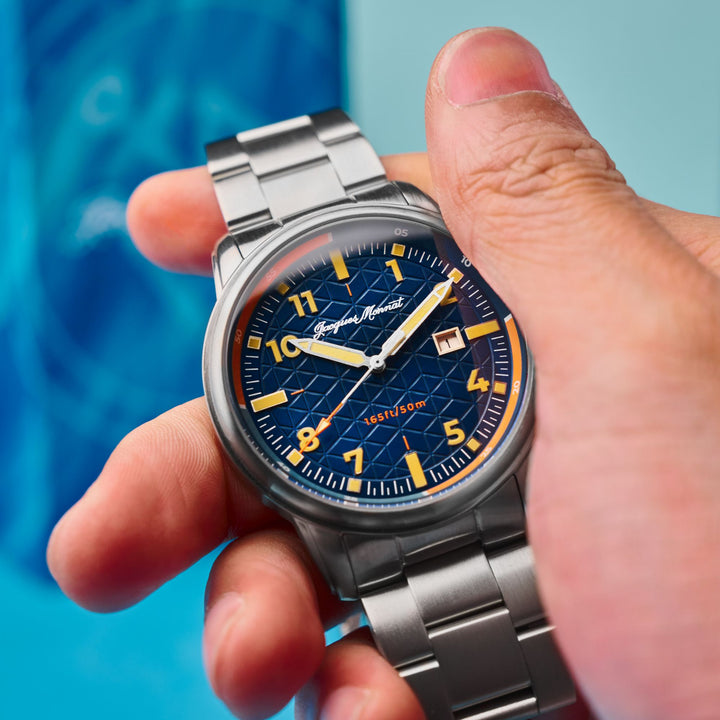 Roscana Quartz Blue / Stainless Steel | Blue Dial