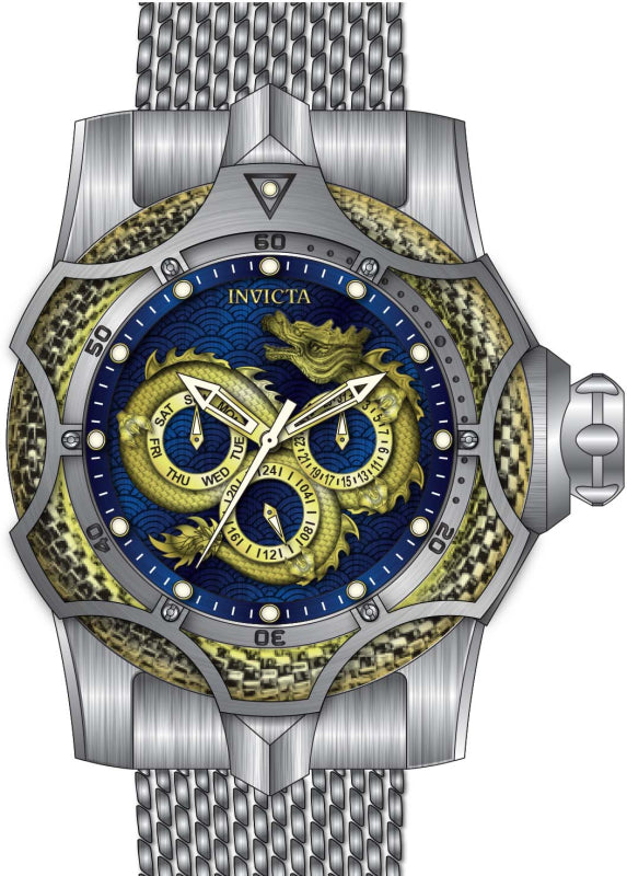 Venom 53mm / Blue and Gold / Silver | Blue and Gold Dial