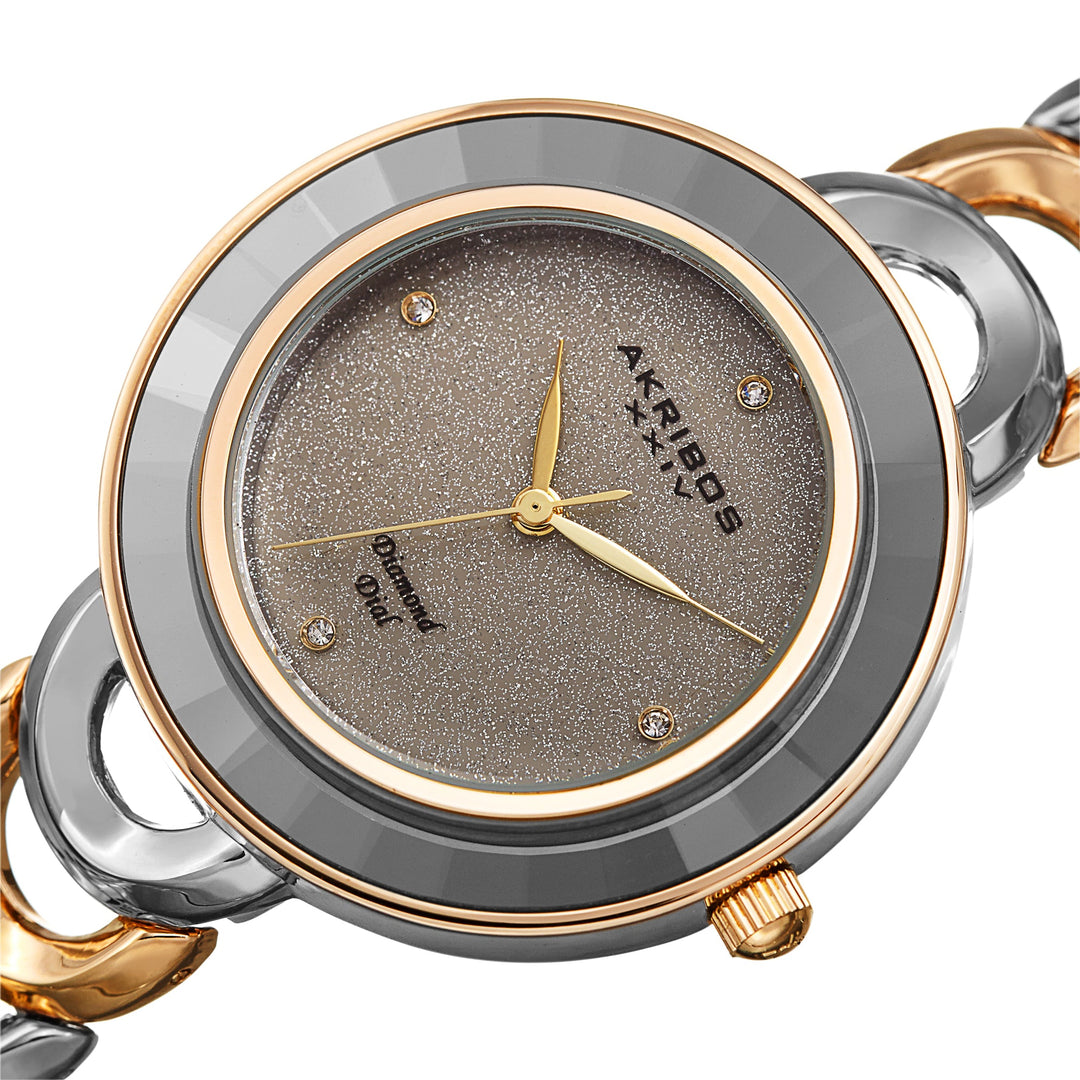 Dress Two-tone (Silver-tone and Yellow Gold-tone)/Alloy | Silver Dial