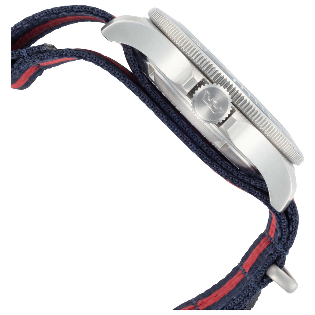 Combat Sub Blue dial / Two-Tone Blue / Red Satin Strap Blue Dial