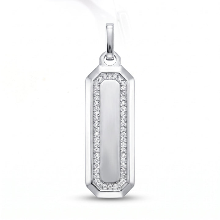 Lab Grown Diamond Octagon Tag Pendant