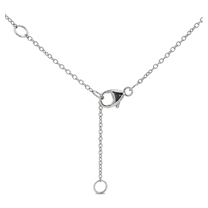 Pear & Round Diamond Drop Necklace