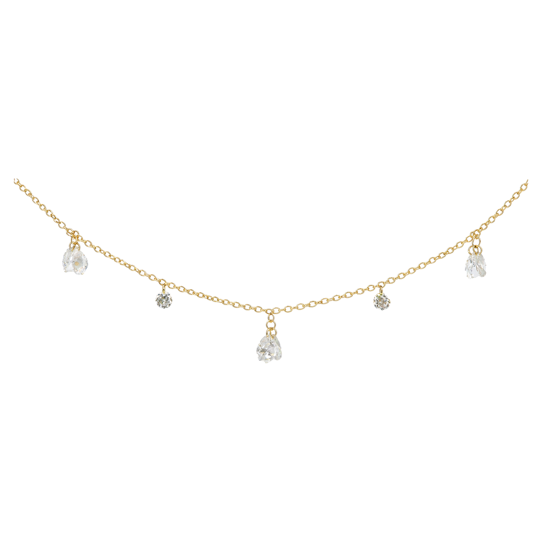 Celestia Floating Pear Necklace